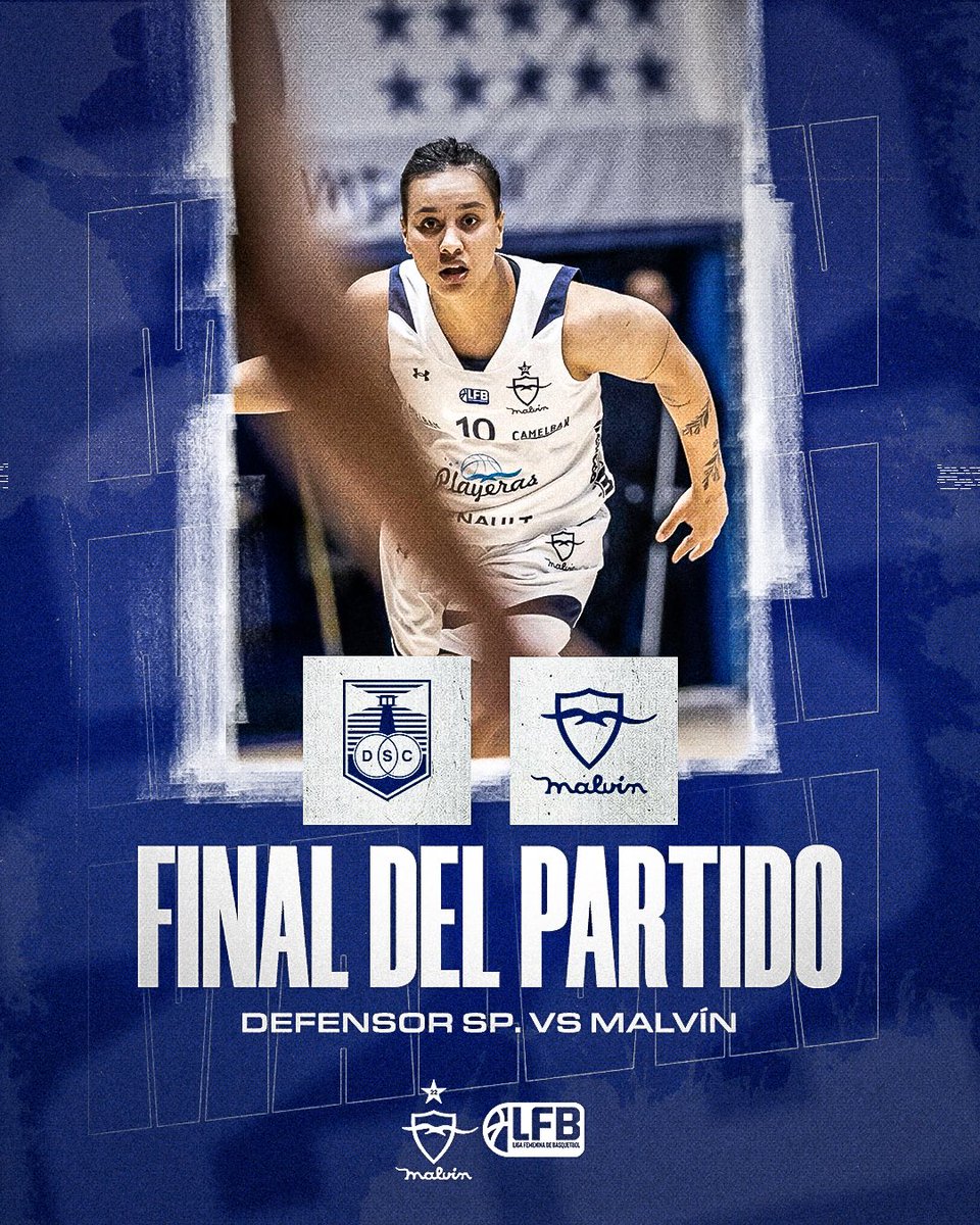 🔚 Final del partido 

Malvín 67-72 Defensor Sp. 

#VamosLaPlaya
