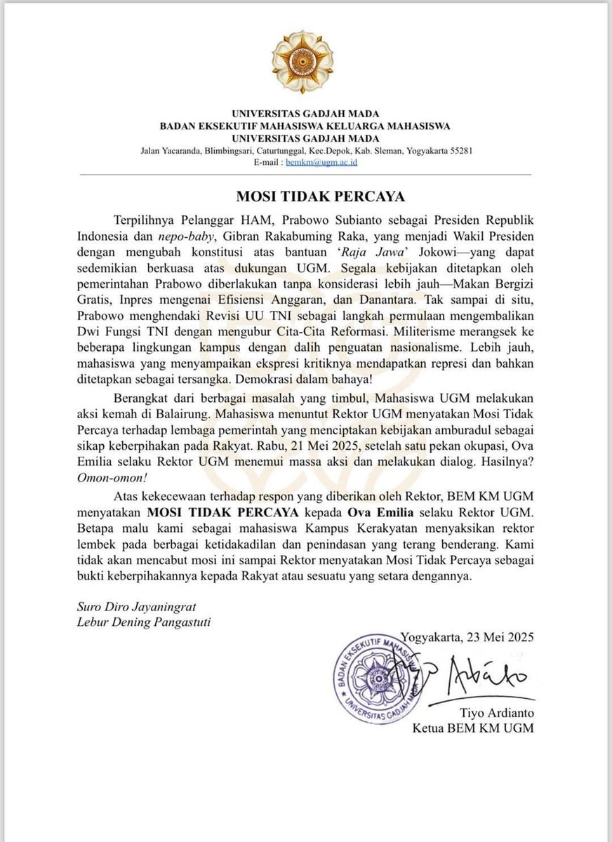 UGM Riwayatmu Kini..😵‍💫