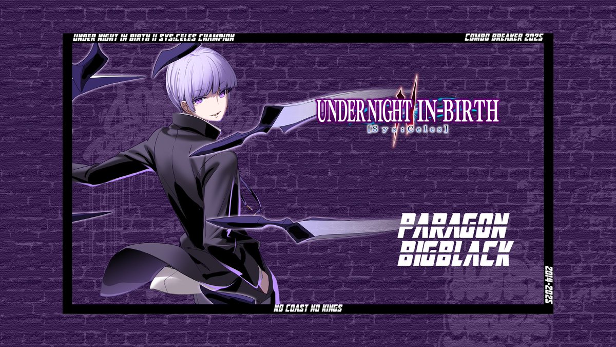Anime FGC News (@afgcnews) on Twitter photo Congratulations to <a href="/BigBlack45209/">PAR | BigBlack</a> for winning Under Night In-Birth II Sys:Celes at Combo Breaker! #CB2025
Final Results:
π - BigBlack
π₯ - Knotts
π₯ - Snappy
4β£ - Yonachu
5β£ - Silic0n / twang
7β£ - Riodan! / Rikir Congratulations to <a href="/BigBlack45209/">PAR | BigBlack</a> for winning Under Night In-Birth II Sys:Celes at Combo Breaker! #CB2025
Final Results:
π - BigBlack
π₯ - Knotts
π₯ - Snappy
4β£ - Yonachu
5β£ - Silic0n / twang
7β£ - Riodan! / Rikir