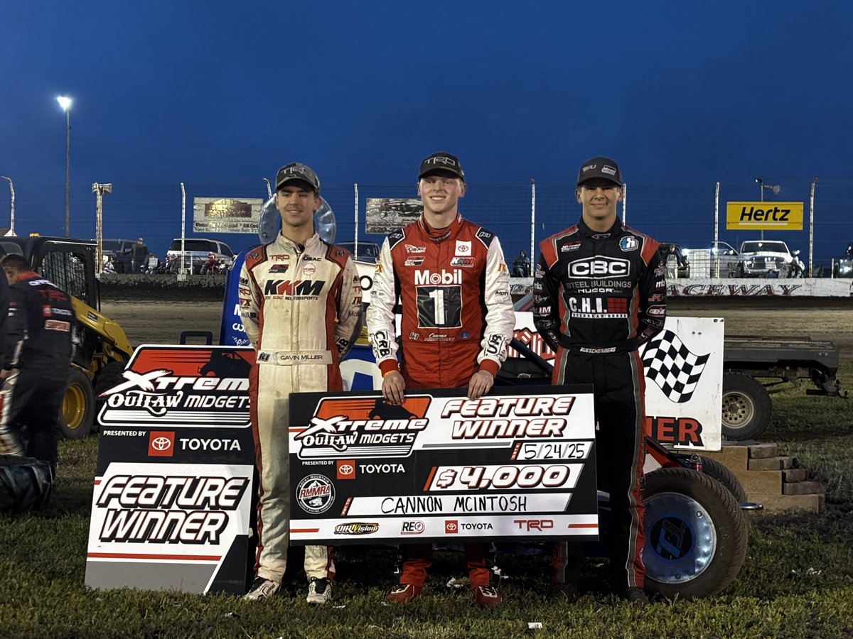Podium from <a href="/airport_raceway/">Airport Raceway</a>:

🥇<a href="/Cannon_mac08/">Cannon McIntosh</a> 
🥈<a href="/CorbinRues88862/">Corbin Rueschenberg</a> 
🥉<a href="/Gavin_Miller97/">GMillerRacing</a>