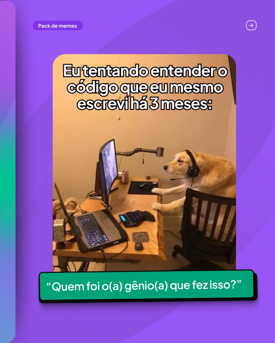 rocketseat's tweet image. Qual é o mais real pra você? 😂

Conta nos comentários ou marca aquele dev que VIVE esses memes no dia a dia!

#DevLife #MemesDeDev #Programação #Tech #Frontend #Backend #Fullstack