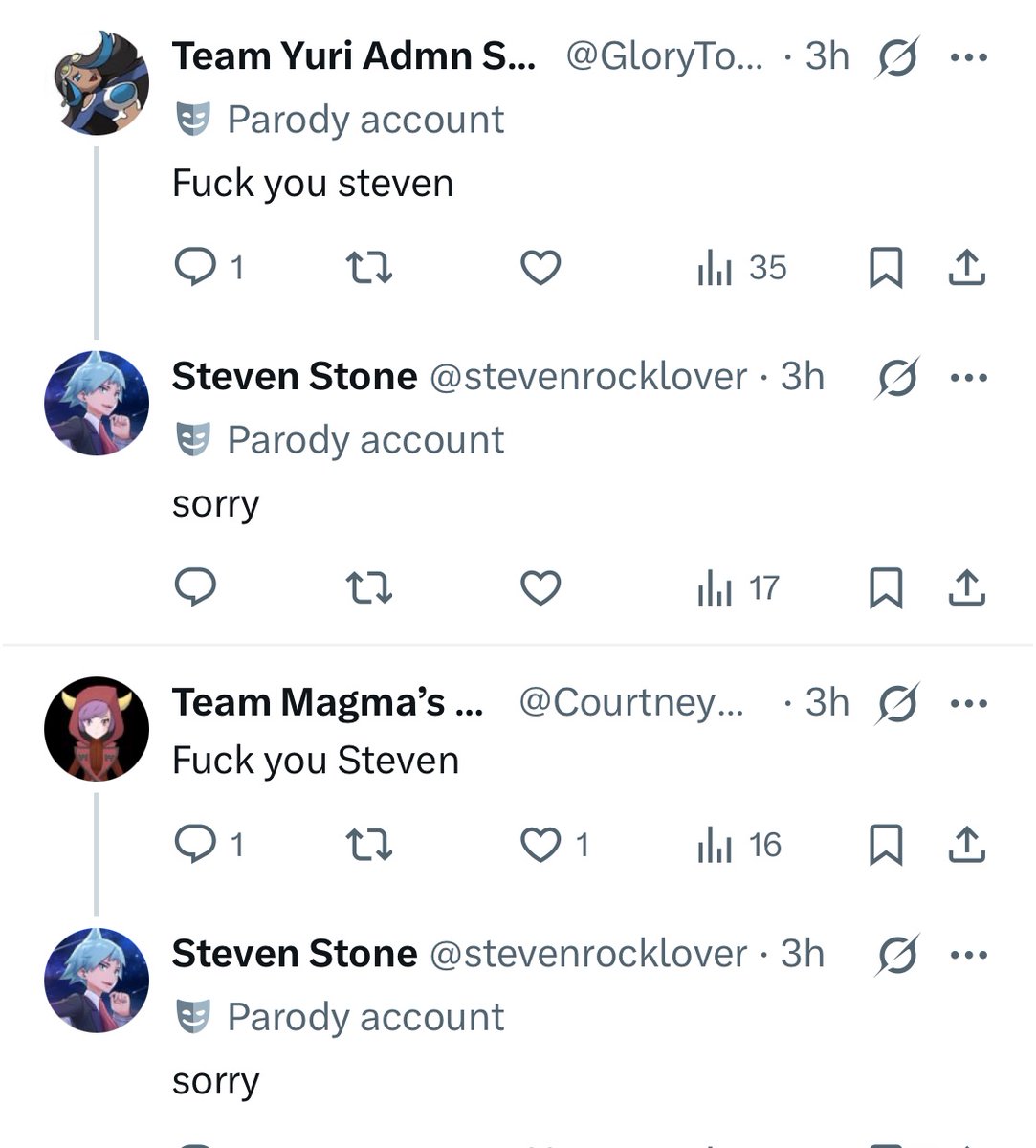 Pokemon rp twt has version differences and i like that a lot