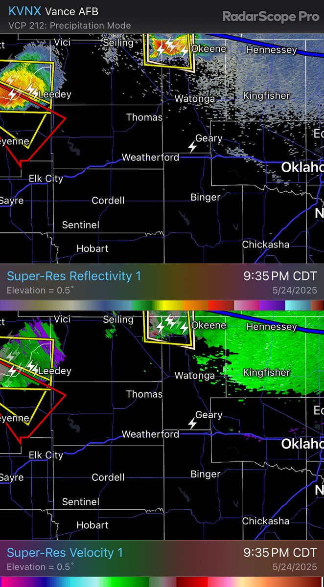 TTrogdon's tweet image. One of the better examples of “if you hear thunder, you’re close enough to be struck.”  

This bolt from the blue is over 40 miles from the nearest storm.