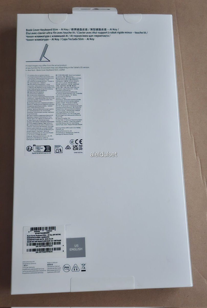 aleldulset's tweet image. WTS Book Cover Keyboard Slim - AI Key for Samsung Galaxy Tab

- Compatible buat Galaxy Tab S9, S9 FE, S10 FE
- Masih segel
- Ori samsung, baru beli tgl 22 Mei
- Dijual karena gak butuh keyboardnya

💸: 1,2 jt (boleh nego ygy)
📍: Bogor, Jawa Barat
🍊: Shipping Via Oren