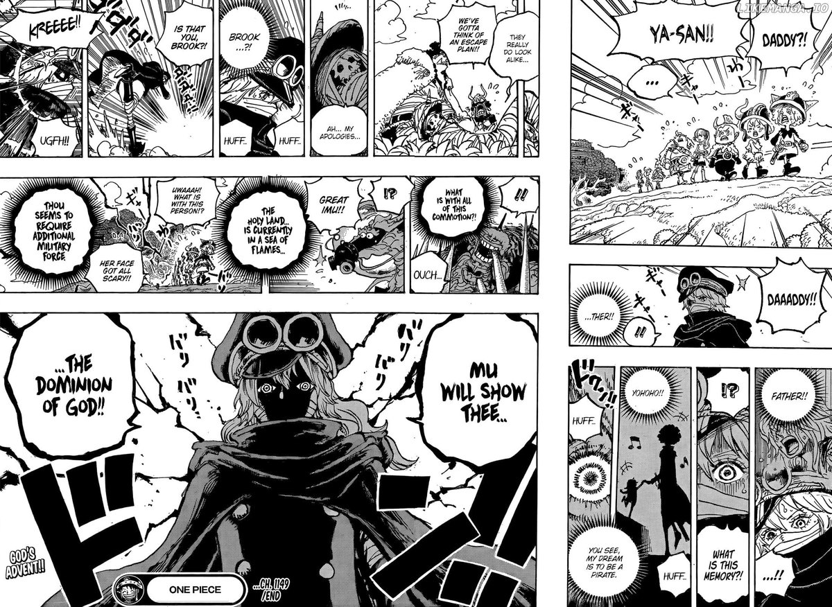 Sol_VT_'s tweet image. #ONEPIECE1149 
#ONEPIECE 
Imu takes over!? Brooks connection??
