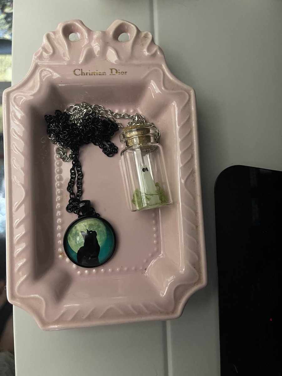 rinrin7481's tweet image. ギリ…おはようございます😊😼😸
ゆっくりし過ぎの日曜日💦
ニャンズは既に寝ています💤

左下のアクセは今私のfavです‼️
２つとも光るんです✨✨
黒猫は既に身につけましたが…ghostはまだ〜👻
どっちも可愛い💕見てるだけで癒されます😽
普段は部屋に飾ってるので夜は時々光ってます✨
今週も🙇‍♀️🙇‍♀️