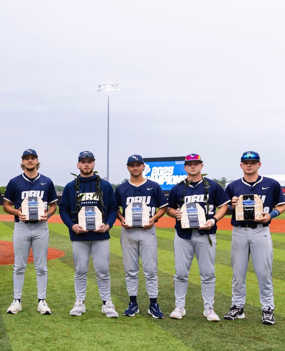 Big congrats to our Summit League All-Tournament team selections 🫡

▪️Brenden Asher
▪️Wailele Kane-Yates
▪️Dalton Patten
▪️Cooper Combs
▪️Jack Schark

#ORUBase | #GoldenStandard