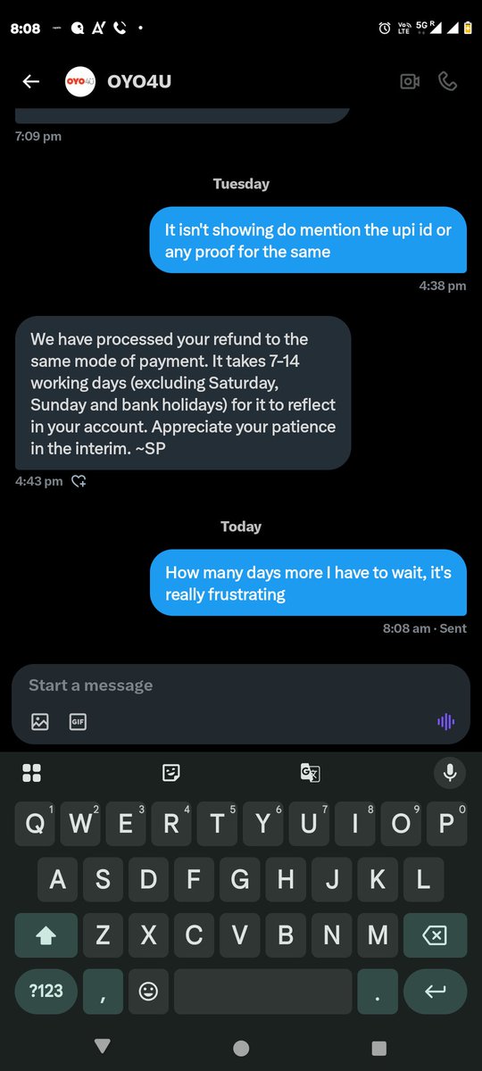 shashank91631's tweet photo. @oyorooms @OYO4U @riteshagar it has been more than 10 days to the complaint raised, but the amount which was debited from my account has not yet been received, only lame talks that money has been transferred and will be reflected within 7 days but no money has been received.. https://t.co/DwcHhvxjfn