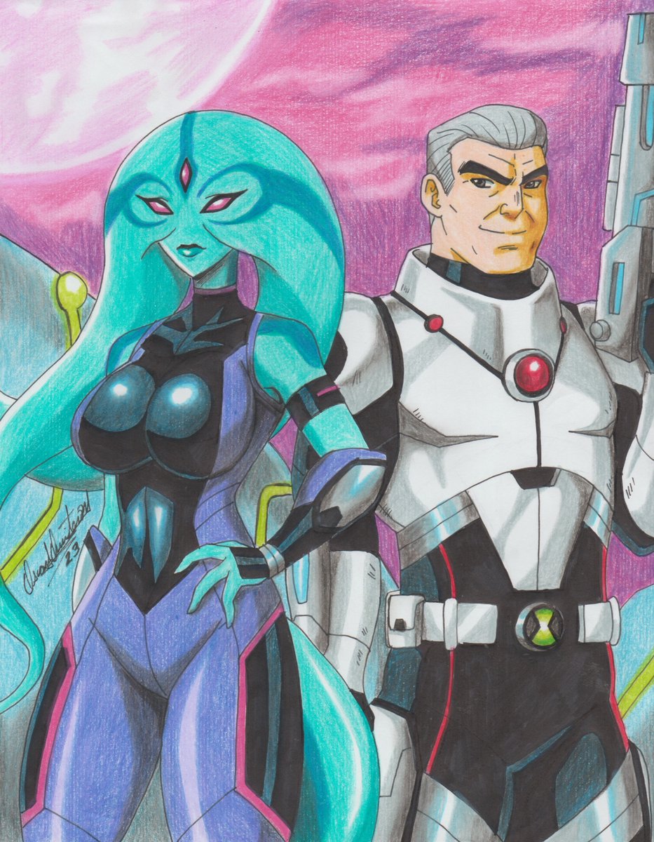 Max Tennyson y Xylene #Ben10 #MaxTennyson #Xylene