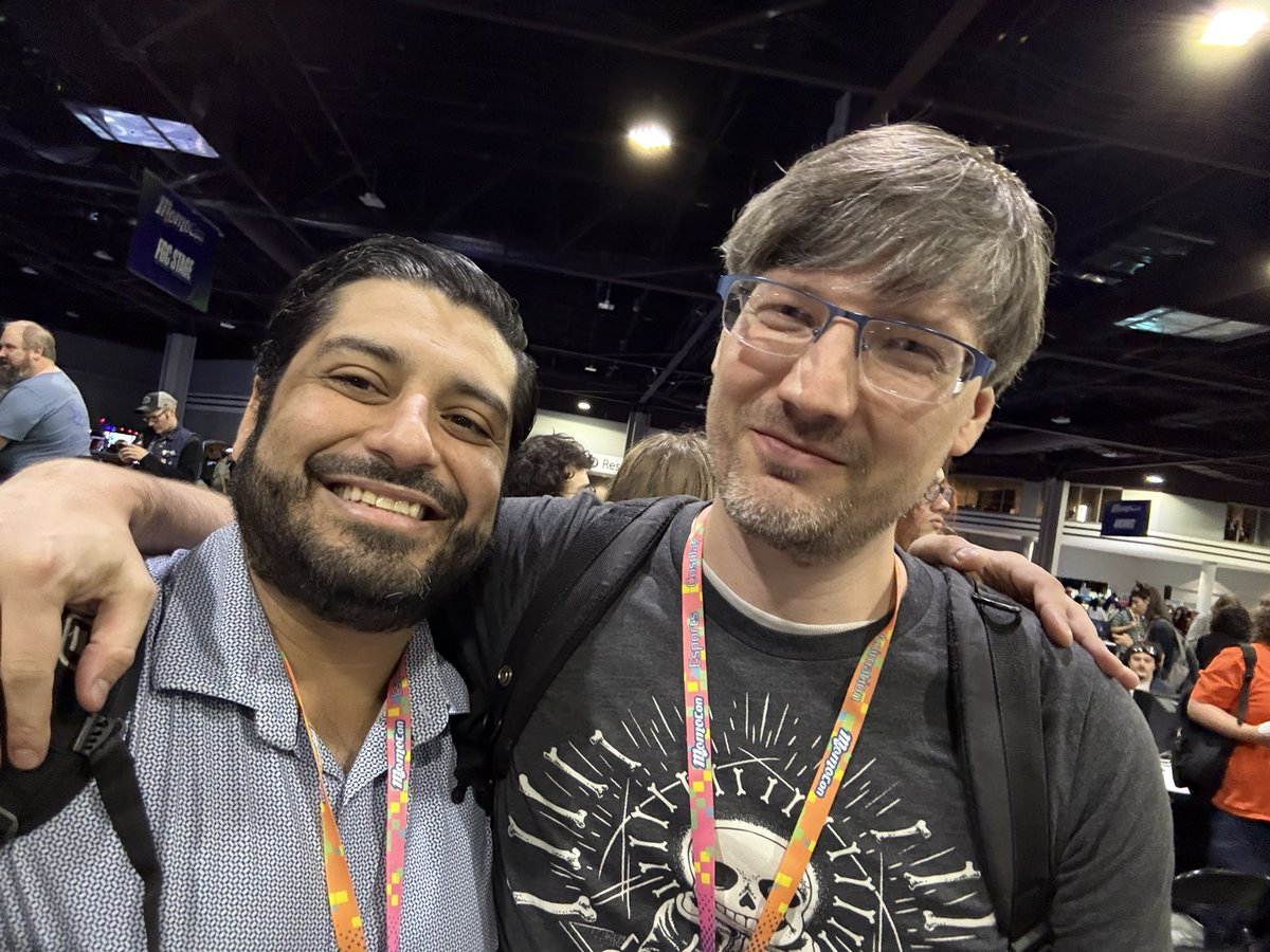 Also this gets it’s own post but I ran into the legendary Pika Chad at MomoCon! Before even Ace, this was one of the best Pikachu players in the country back when I was a wee lad. Great to have these two old men reunite for a bit