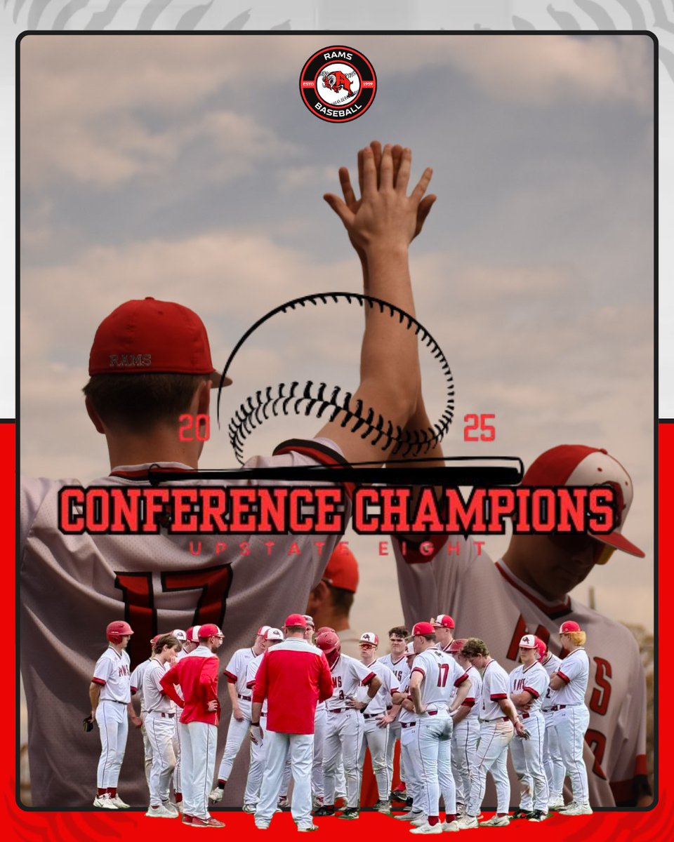 The Ram’s are Upstate Eight Conference Champions!

The Ram’s finished 17-1 overall, with a prefect 11-0 record in the east division play and 6-1 in crossover play.

Congratulations Gentlemen!