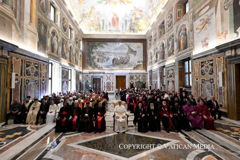 RfPEurope's tweet photo. Prof. @GentiKruja, President of Religions for Peace (RfP) Europe, participated in a special audience with His Holiness Pope Leo XIV, organized by the Dicastery for Interreligious Dialogue. 

https://t.co/b2x8F3rzgI https://t.co/ggeSZB2hev