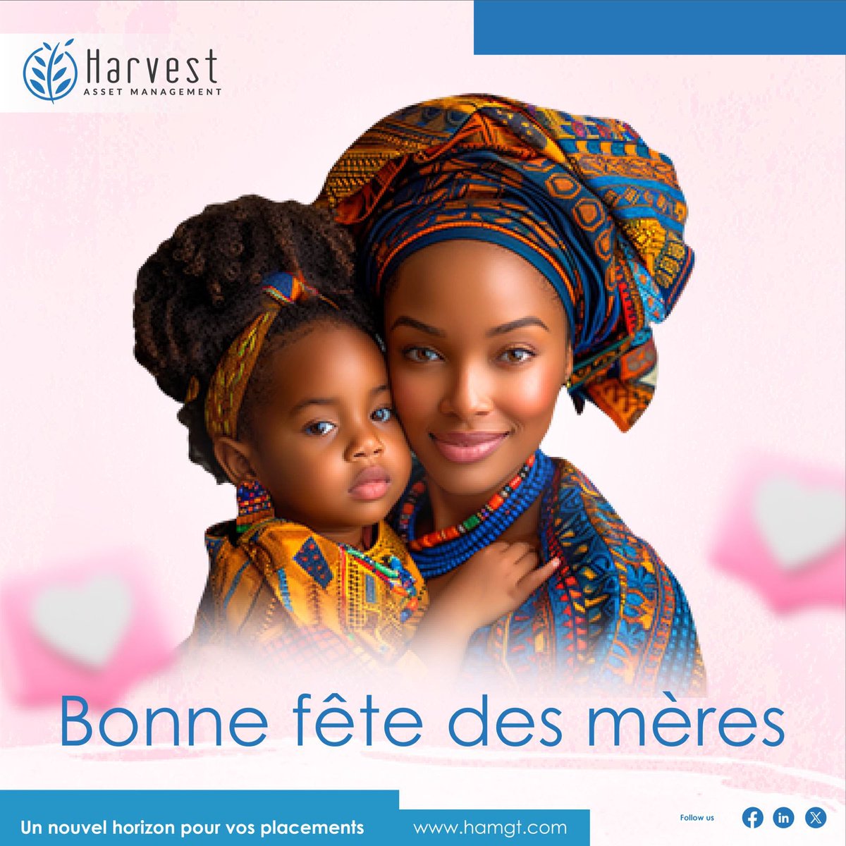 HarvestAssetMgt's tweet photo. 𝐁𝐨𝐧𝐧𝐞 𝐟𝐞̂𝐭𝐞 𝐚̀ 𝐭𝐨𝐮𝐭𝐞𝐬 𝐥𝐞𝐬 𝐦𝐚𝐦𝐚𝐧𝐬 ! 💐
Merci pour votre amour, votre force et votre présence.🌸
#BonneFêteDesMères #MerciMaman #HarvestAM https://t.co/8I647VJX0G