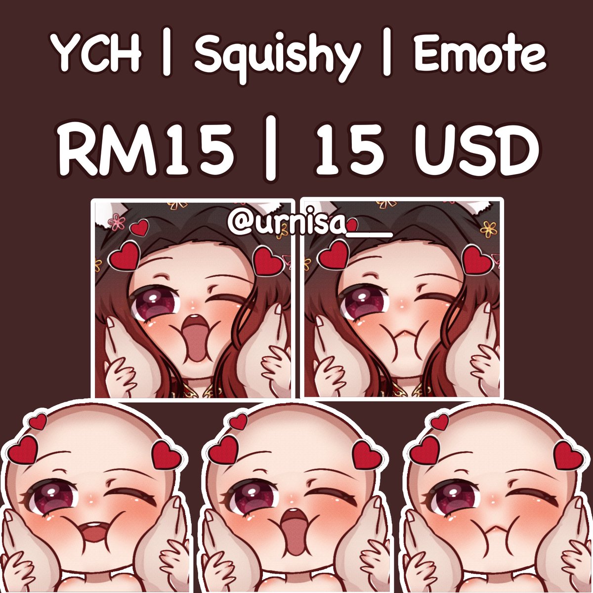 Yey new YCH 🌸 open for first 3 person to reply/dm and the rest who are interested will be put in a waitlist 👉👈
Char : #urnisa__ XOXO UwU