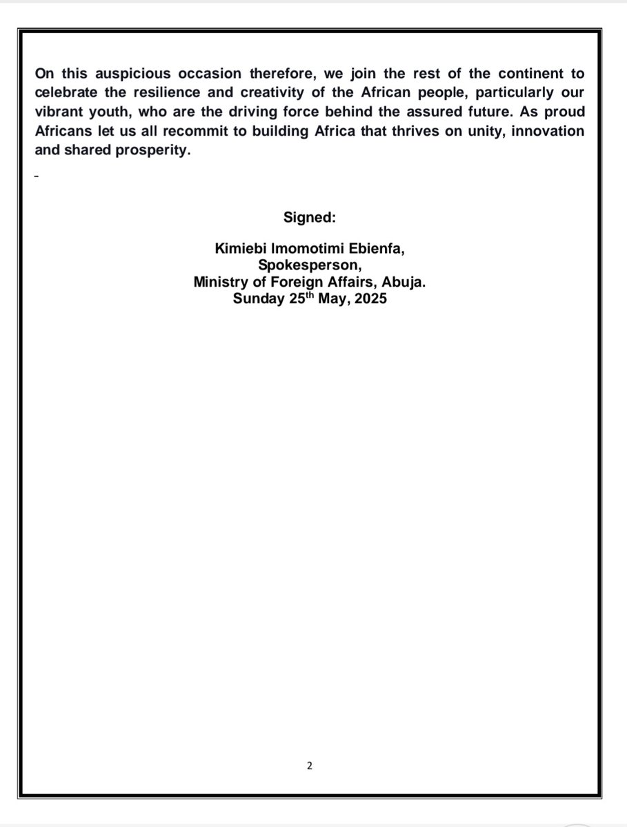 Ministry of Foreign Affairs, Nigeria 🇳🇬 (@nigeriamfa) on Twitter photo 
