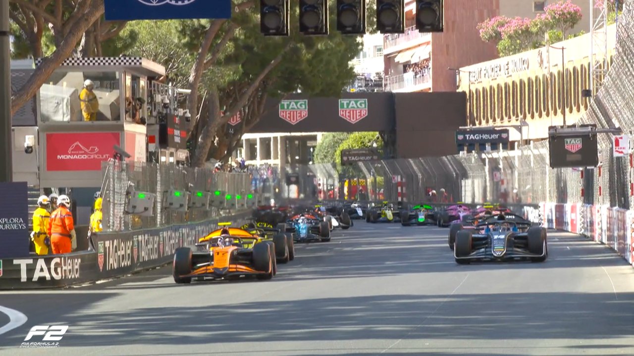 Monaco Formula 2 start mayhem, seven DNFs. Only egos injured!