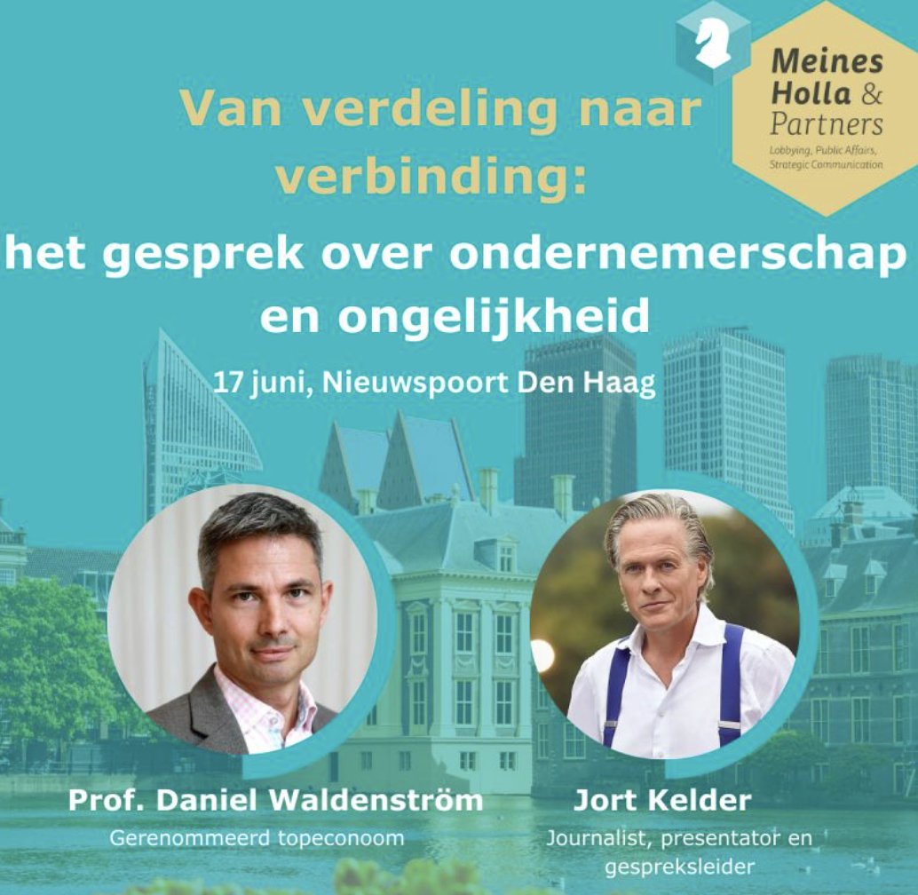 Daniel Waldenström (@daniwaldenstrom) on Twitter photo Join me in The Hague on June 17! I'll be in conversation with <a href="/jortkelder/">Jort Kelder</a> as we explore some of today’s most pressing issues: wealth, inequality, and taxation. <a href="/meines_holla/">Meines Holla & Partners</a>
Link to event: t.ly/IP6Lm Join me in The Hague on June 17! I'll be in conversation with <a href="/jortkelder/">Jort Kelder</a> as we explore some of today’s most pressing issues: wealth, inequality, and taxation. <a href="/meines_holla/">Meines Holla & Partners</a>
Link to event: t.ly/IP6Lm