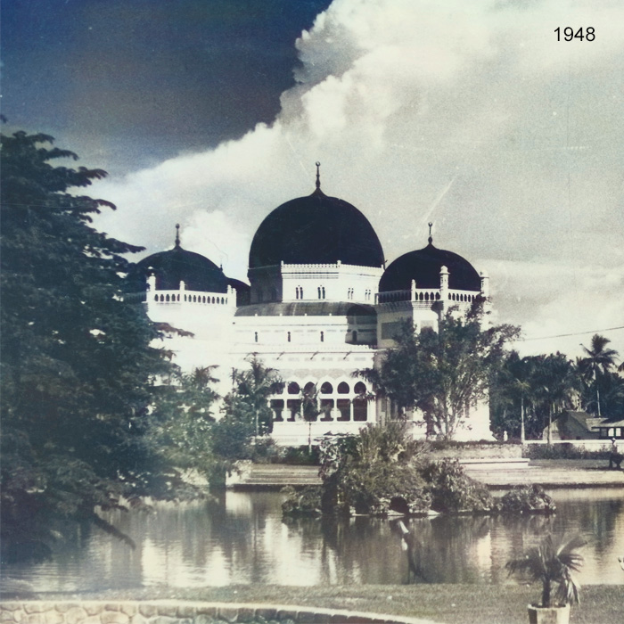 Moskee Medan Sumatra.