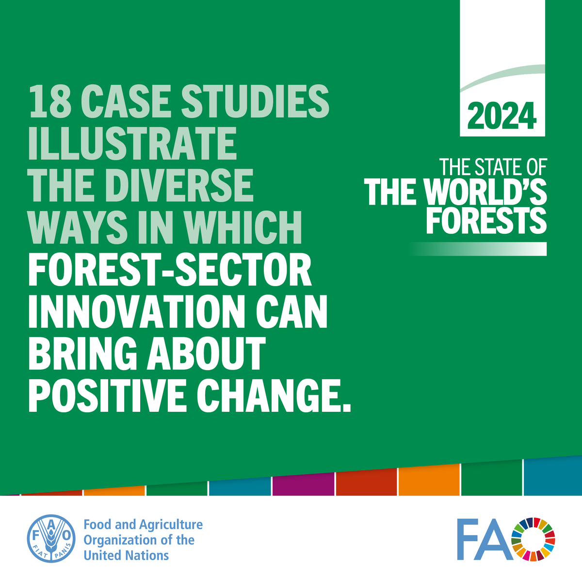 FAO Forestry (@faoforestry) on Twitter photo โก๏ธ๐ณ<a href="/FAO/">Food and Agriculture Organization</a>โs flagship publication The State of the Worldโs Forests 2024 contains 18 case studies from around the world that illustrate how forest-sector innovation can bring about positive change.
๐๐Read here: ow.ly/CFGN50SGXZG
#SOFO2024 โก๏ธ๐ณ<a href="/FAO/">Food and Agriculture Organization</a>โs flagship publication The State of the Worldโs Forests 2024 contains 18 case studies from around the world that illustrate how forest-sector innovation can bring about positive change.
๐๐Read here: ow.ly/CFGN50SGXZG
#SOFO2024