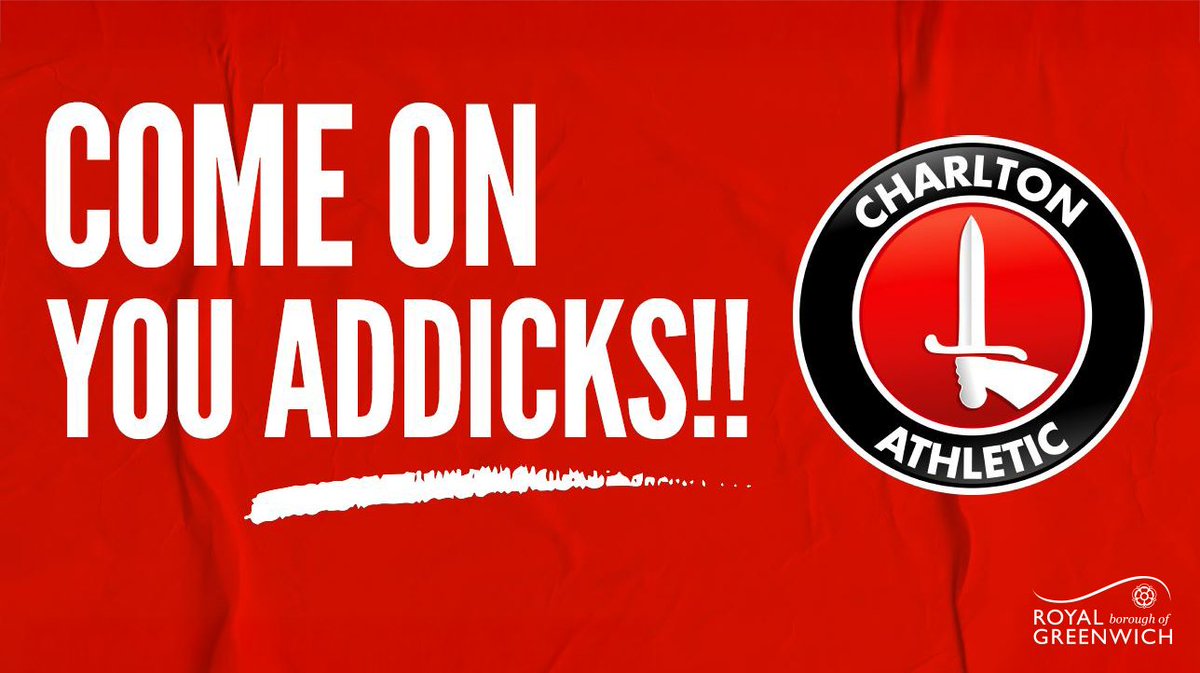 ⚽ Today’s the day - we’re going to Wembley! ⚽

Good luck to Charlton Athletic FC in the League One Play Off final. 🏆

The club brings so much to our community, and we know you’ll do us proud. We are all behind you.

Come on you Addicks! 👏