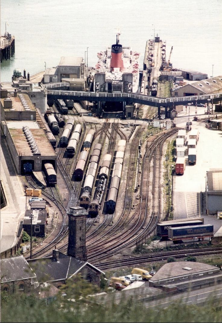 Dover Western Docks in the 1980s. 
Once a thriving hub of industry.
Now, most of this has been ripped up.
And they call it progress...