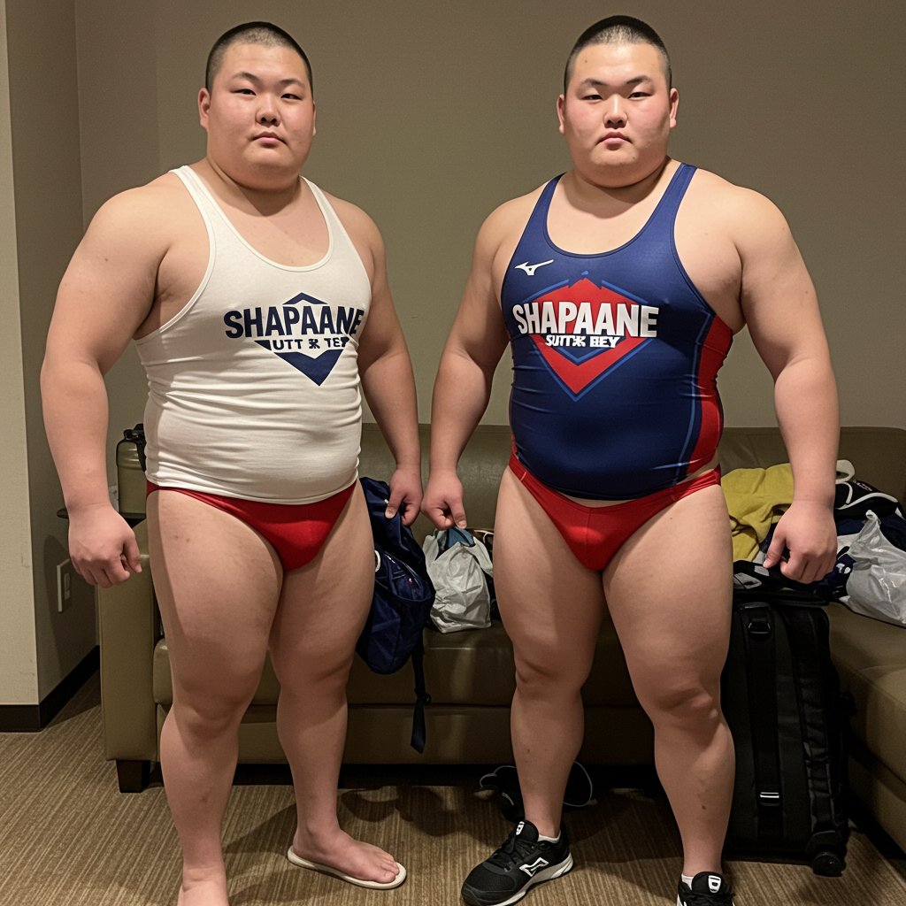 SHAPAANEのタンクトップ色違い、めちゃムチムチしてんな、、。😆