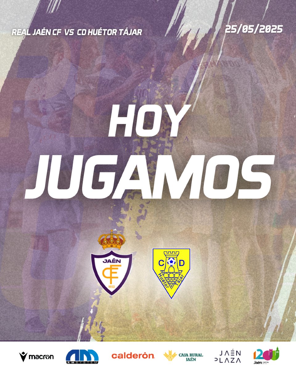 ⚽️ 𝗗𝗜́𝗔 𝗗𝗘 𝗣𝗔𝗥𝗧𝗜𝗗𝗢

🏆 PLAY OFF - 1º Eliminatoria | Partido de vuelta

🆚 CD Huétor Tájar

🏟️ Nuevo Estadio Municipal La Victoria

⏰ 19:00 horas

#RealJaénCF | #PlayOff | #3RFEF