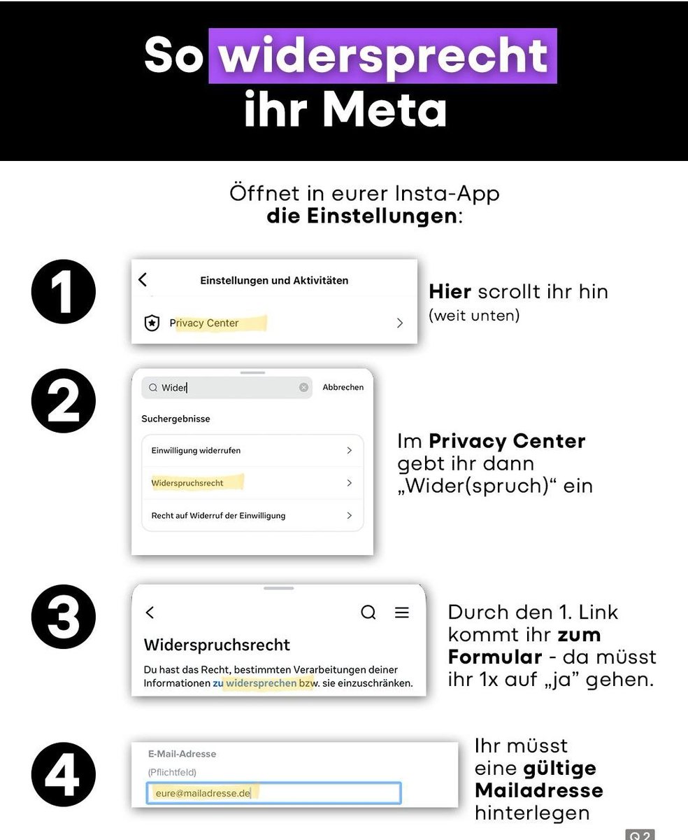 Reminder

Meta (Instagram, facebook) hat angekündigt, ab dem 27. Mai mit dem KI-Training zu starten. Das bedeutet, dass man bis spätestens zum 26. Mai der Nutzung der Daten widersprechen sollten, wenn man sie nicht für die KI freigeben möchten.