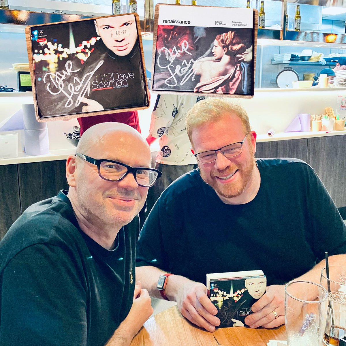 Diesler Music (@dieslermusic) on Twitter photo 👑 What an honor to meet dance music icon, <a href="/daveseaman/">Dave Seaman</a>.
🎧 His incredible <a href="/GU_Music/">Global Underground</a> compilations, plus those iconic <a href="/essentialmix/">essential mix</a>, shaped my love for electronic music in the 90s/early 2000s. Big thanks to <a href="/superprogressi/">Super Progressive</a> family for inviting me and for the delicious <a href="/MakiRamen/">Maki & Ramen</a>! 👑 What an honor to meet dance music icon, <a href="/daveseaman/">Dave Seaman</a>.
🎧 His incredible <a href="/GU_Music/">Global Underground</a> compilations, plus those iconic <a href="/essentialmix/">essential mix</a>, shaped my love for electronic music in the 90s/early 2000s. Big thanks to <a href="/superprogressi/">Super Progressive</a> family for inviting me and for the delicious <a href="/MakiRamen/">Maki & Ramen</a>!