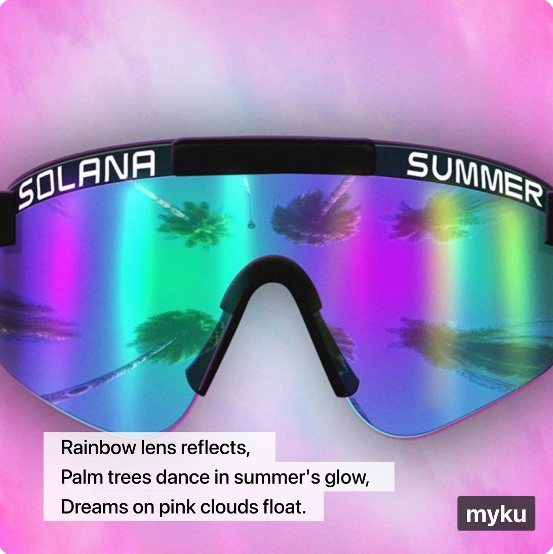 The team is racing against the clock to bring you the best - and most fun - user experience with #MykuApp.

Download it now and get ready for 
Solana Summer! ☀️😎

$Myku