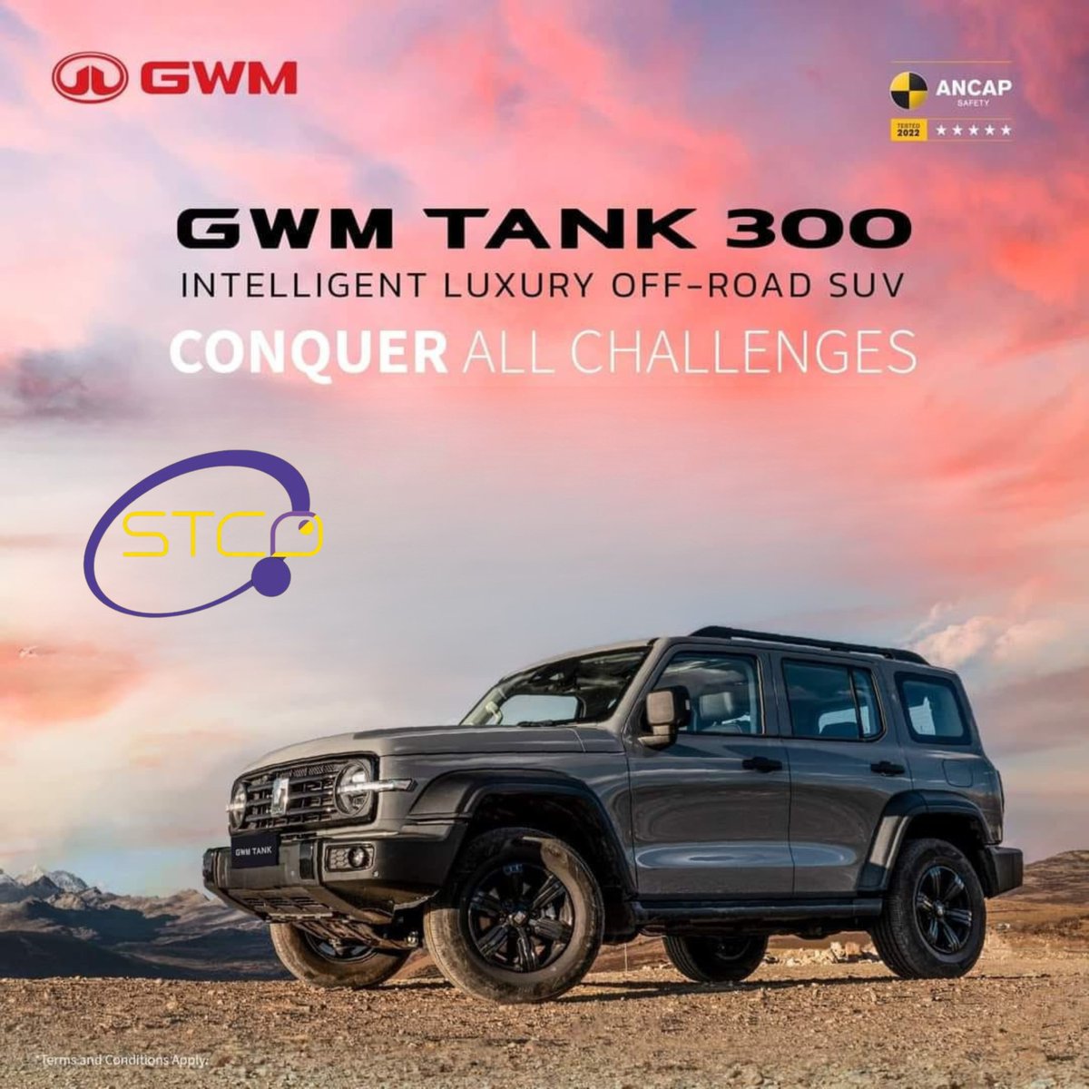 StcdMotors's tweet photo. 🔥 Le TANK 300 est arrivé chez STCD Motors !
💪 Look de guerrier, confort de roi, technologie de génie.
🌍 Ville ou désert ? Peu importe, il conquiert tout.
🚀 Passe en mode TANK, rien ne t'arrête.
#Tank300 #GWM #STCDMotors #Djibouti #OffRoad #LuxuryDrive https://t.co/PZN1EaxQMc