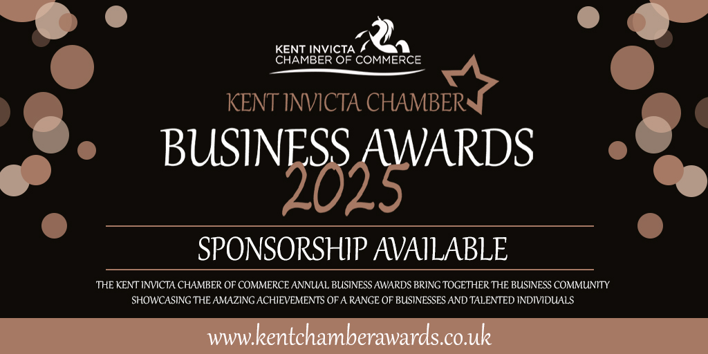 KentInvictaChamber (@invictachamber) on Twitter photo Why not boost your brand...
Become a category sponsor at the Chamber Awards 2025.
Join us in celebrating the achievements of our local businesses and enjoy unparalleled exposure.
Reach out to Henry Mileham for further details at henry@kentinvictachamber.co.uk. Why not boost your brand...
Become a category sponsor at the Chamber Awards 2025.
Join us in celebrating the achievements of our local businesses and enjoy unparalleled exposure.
Reach out to Henry Mileham for further details at henry@kentinvictachamber.co.uk.