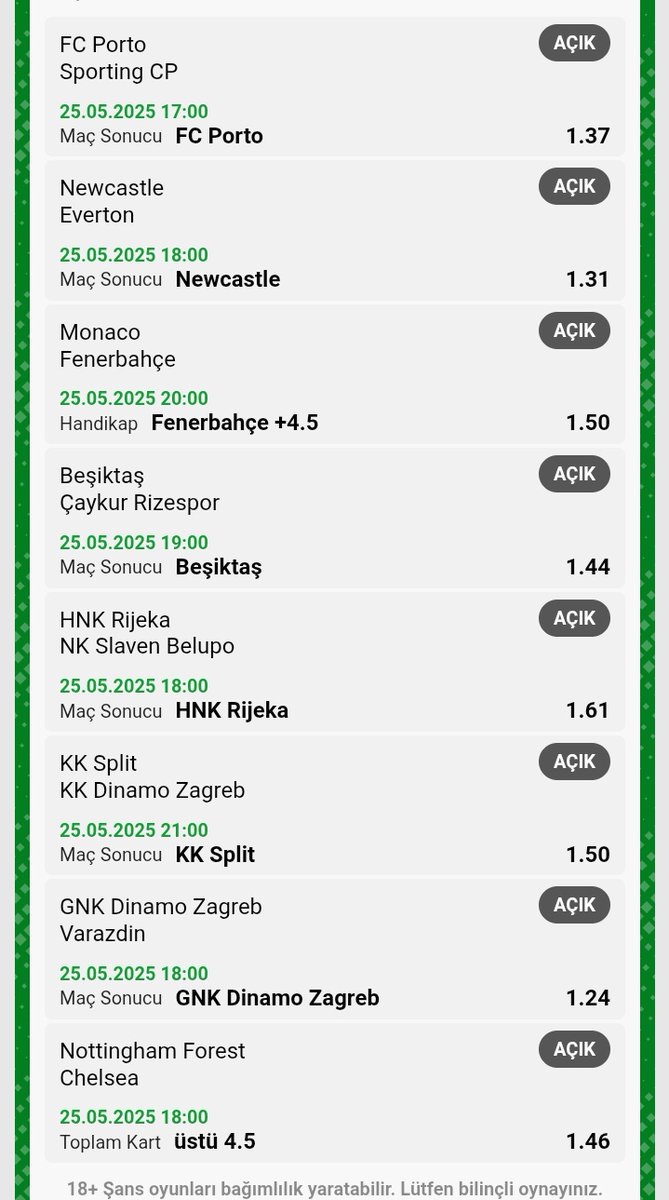 🔥🔥🔥
Bu Kupona Bu Gün Bir İsim Vermek Zorunda Olsaydım Ona Şu İsmi Verirdim 
16.95 'lik Mona Lisa 
Ödüllü Kuponumdur Gelmesi Halinde Takipçilerime 10 Bin TL Dağıtacağım 
Rt Yorum Beğeni Yeterli 
Bu Gün Bizim Günümüz Olsun Yemyeşil Geçmesi Dileğiyle 
💸💸 SALAZARBETTİNG 💵💵