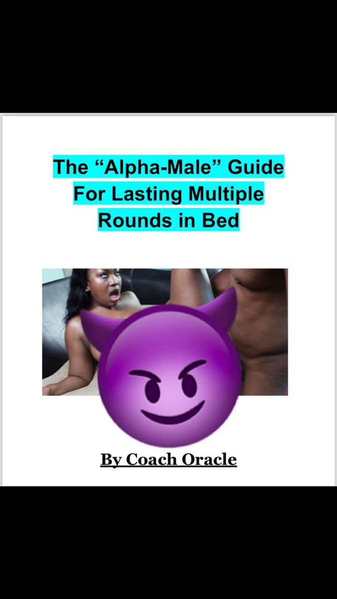 CoachOracle's tweet image. For the men who want to last longer during sex❗️

Get my latest e-book  “The Alpha-Male Guide For Lasting Multiple Rounds in bed” 

Its FREE and you can get it by clicking the link below ⬇️

t.me/+y4HMVn4jOY84O…