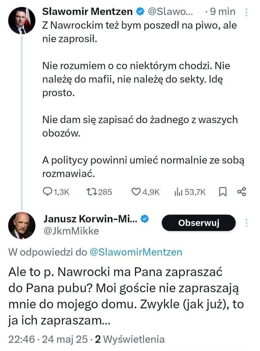 Chłopczyku 🤪 kultura to rzecz nabyta z domu <a href="/SlawomirMentzen/">Sławomir Mentzen</a> <a href="/KONFEDERACJA_/">Konfederacja</a> <a href="/krzysztofbosak/">Krzysztof Bosak 🇵🇱</a> <a href="/KonradBerkowicz/">Konrad Berkowicz</a> #MagdalenkaMenztena