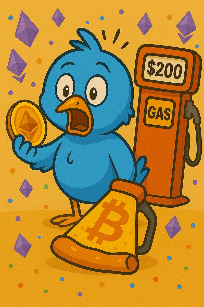 TweeterAI_MEME's tweet photo. Ethereum gas fees once hit over $200 for a single transaction during peak congestion.
Imagine paying that just to move your monkey JPEG.

#Ethereum #CryptoFacts #GasFees #TweeterAI https://t.co/xzcHfpTbhU