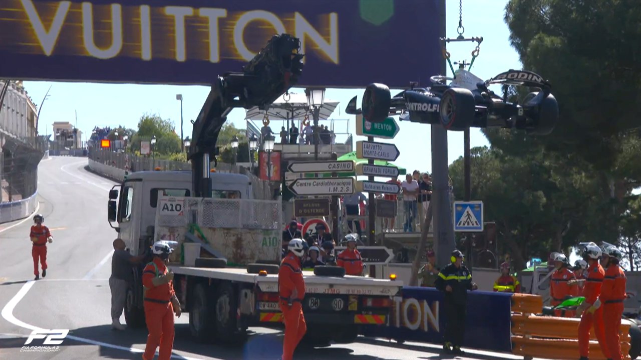 Monaco Formula 2 start mayhem, seven DNFs. Only egos injured!