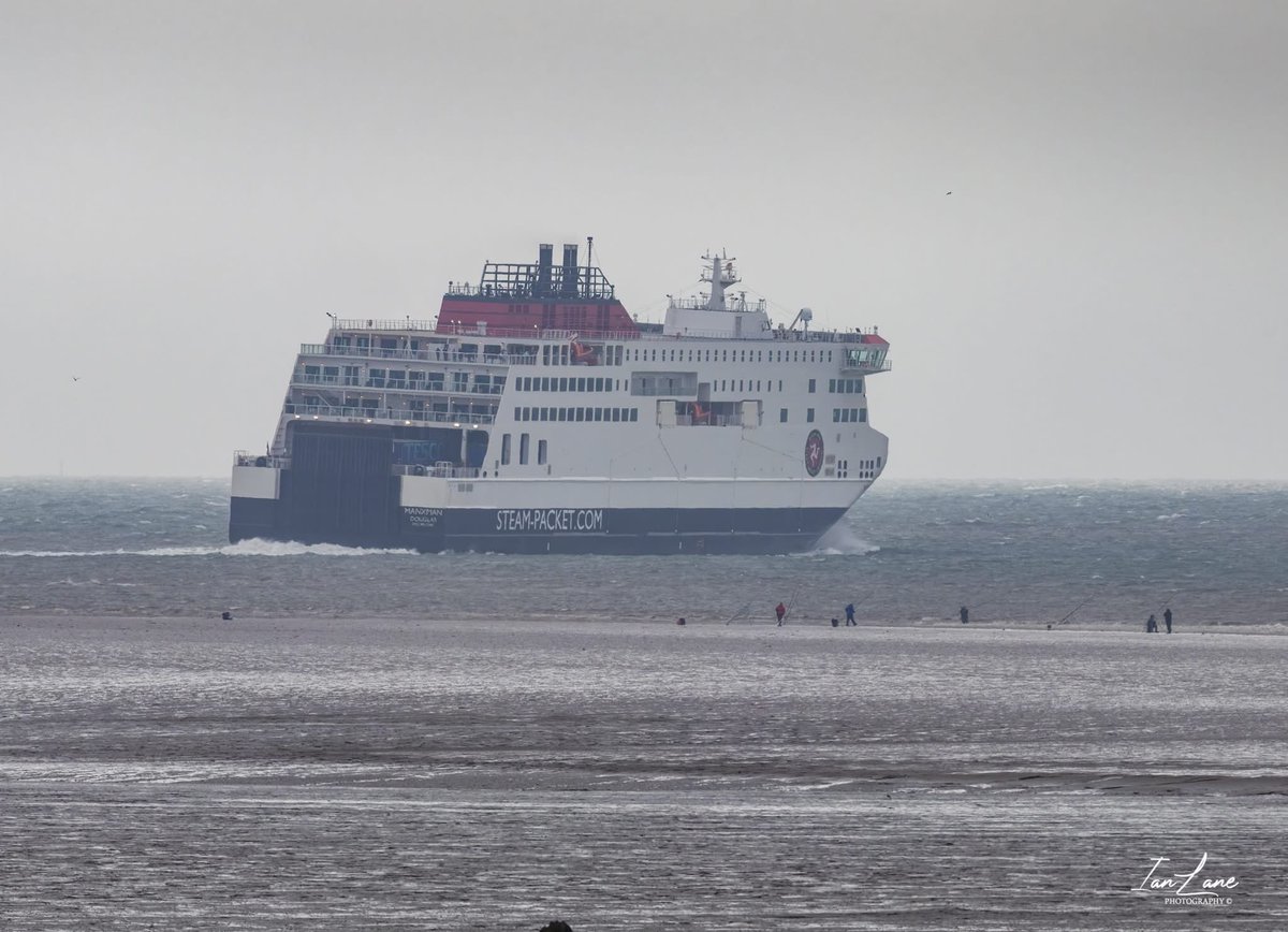 24th May 2025 Manxman powering out of Heysham bound for Douglas into the wind and rain of Morecambe Bay.

Photo: Ian Lane Photography 

 #Ship #heysham #morecambebay #shipphotography #Port #TT2025 #ferry #isleofman #isleofmantt