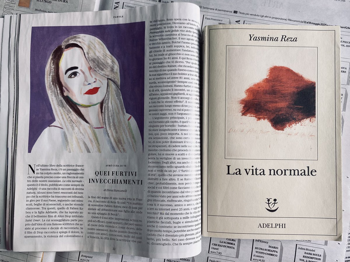 giulia civiletti (@gicivi) on Twitter photo Avrò cura di te
Quei furtivi invecchiamenti
di Elena Stancanelli
D - <a href="/repubblica/">Repubblica</a>
“Nell’ultimo libro della scrittrice francese Yasmina Reza , c’è un passaggio che mi ha colpito molto, un ragionamento che si pianta preciso come una freccia al centro delle nostre ossessioni”. Avrò cura di te
Quei furtivi invecchiamenti
di Elena Stancanelli
D - <a href="/repubblica/">Repubblica</a>
“Nell’ultimo libro della scrittrice francese Yasmina Reza , c’è un passaggio che mi ha colpito molto, un ragionamento che si pianta preciso come una freccia al centro delle nostre ossessioni”.