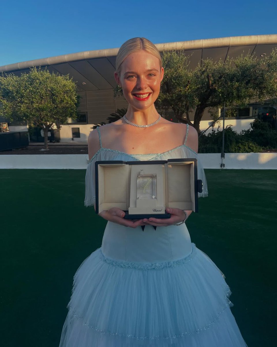 Elle Fanning stuns with the Cannes Grand Prix.
