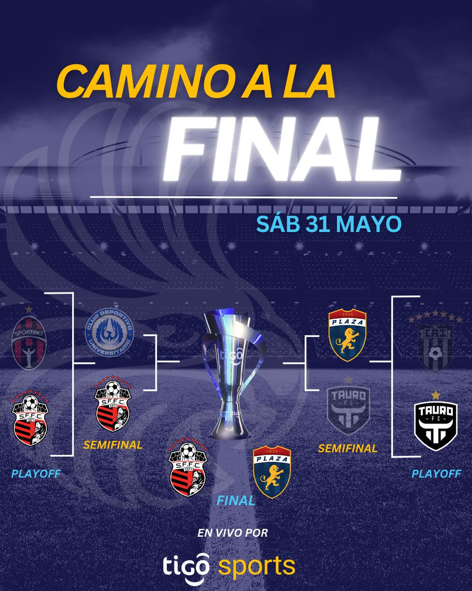 Tigo Sports PA (@tigosportspa) on Twitter photo 🔜🏆 ¡𝙀𝙇 𝘾𝘼𝙈𝙄𝙉𝙊 𝘼 𝙇𝘼 𝙂𝙇𝙊𝙍𝙄𝘼 𝙀𝙎𝙏Á 𝙈𝘼𝙍𝘾𝘼𝘿𝙊!
Tras intensas batallas en los playoffs y semifinales, <a href="/sanfrafc_pa/">𝗦𝗮𝗻 𝗙𝗿𝗮𝗻𝗰𝗶𝘀𝗰𝗼 𝗙.𝗖.</a> y <a href="/cdplazaamador/">CD Plaza Amador</a> han superado todos los obstáculos y ahora se enfrentan cara a cara en la Gran Final 🏆 del Torneo Apertura 2025 de la 🔜🏆 ¡𝙀𝙇 𝘾𝘼𝙈𝙄𝙉𝙊 𝘼 𝙇𝘼 𝙂𝙇𝙊𝙍𝙄𝘼 𝙀𝙎𝙏Á 𝙈𝘼𝙍𝘾𝘼𝘿𝙊!
Tras intensas batallas en los playoffs y semifinales, <a href="/sanfrafc_pa/">𝗦𝗮𝗻 𝗙𝗿𝗮𝗻𝗰𝗶𝘀𝗰𝗼 𝗙.𝗖.</a> y <a href="/cdplazaamador/">CD Plaza Amador</a> han superado todos los obstáculos y ahora se enfrentan cara a cara en la Gran Final 🏆 del Torneo Apertura 2025 de la
