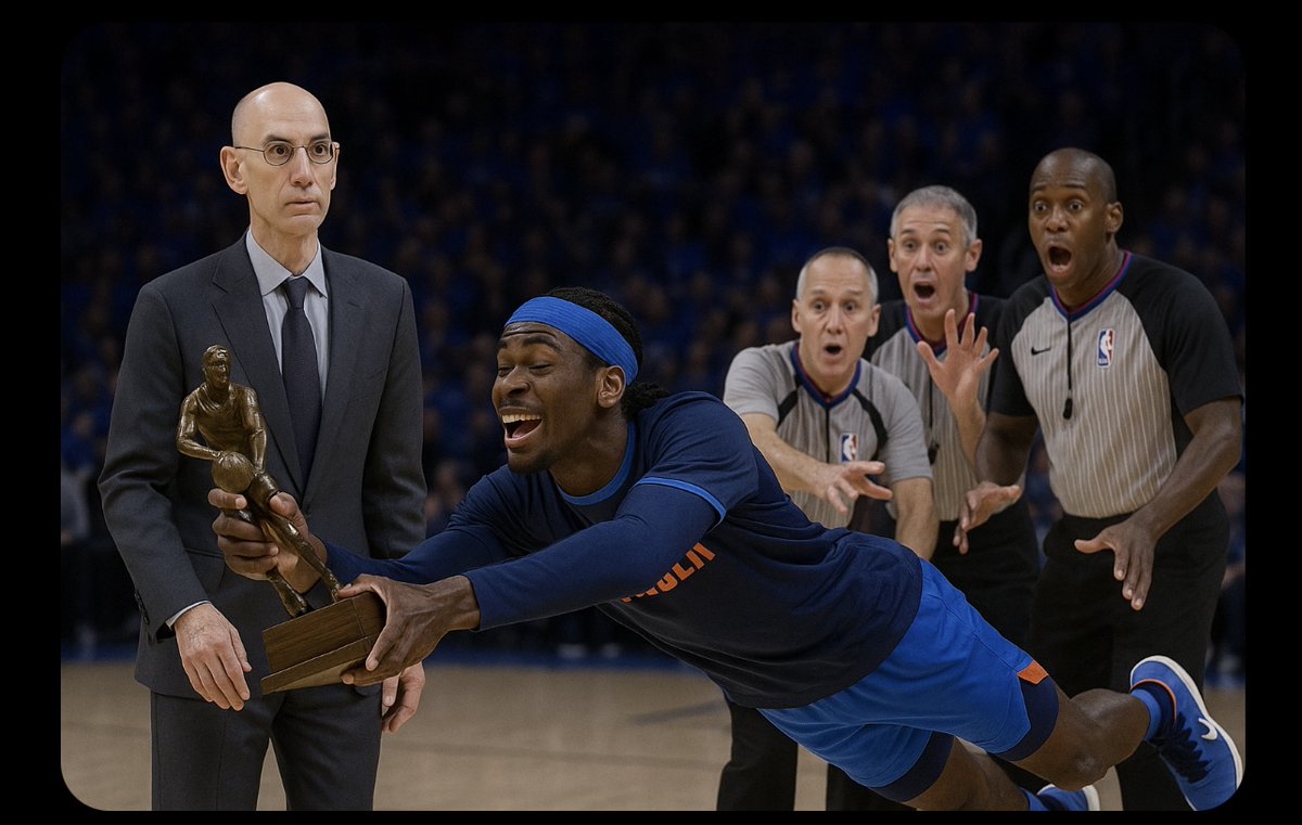 SinCityCodeman's tweet photo. @RealJayWilliams Here's a photo from the other day of Shai accepting his MVP award. https://t.co/hZ3z3b3elg