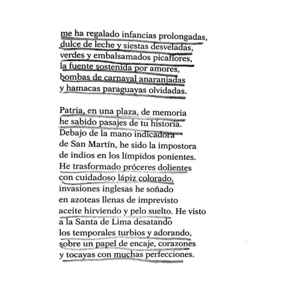 «enumeración de la patria» de silvina ocampo 🩵