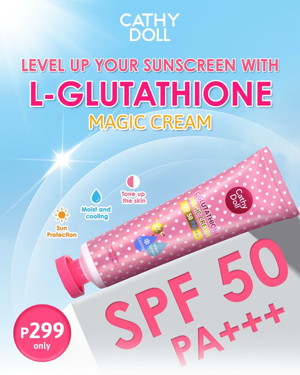 l glutathione magic cream cathy doll BIG SIZE) Cathy Doll L-Glutathione Magic Cream SPF 50 PA+++ 138ml كري –  Princess Cosmetics Qatar