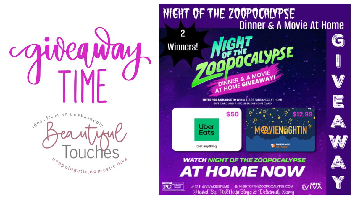 Three Divas (@btouches2) on Twitter photo 5/28 NIGHT OF THE ZOOPOCALYPSE Gift Card Giveaway Hosted by <a href="/PinkNinjaBlogg/">HEATHER | Pink Ninja Blog</a> <a href="/DeliciouslySavv/">Deliciously Savvy</a> Ends 5/28 | US 18+ | #ZOOPOCALYPSE #NightOfTheZoopocalypse ENTER HERE ---> beautifultouches.com/night-of-the-z… 5/28 NIGHT OF THE ZOOPOCALYPSE Gift Card Giveaway Hosted by <a href="/PinkNinjaBlogg/">HEATHER | Pink Ninja Blog</a> <a href="/DeliciouslySavv/">Deliciously Savvy</a> Ends 5/28 | US 18+ | #ZOOPOCALYPSE #NightOfTheZoopocalypse ENTER HERE ---> beautifultouches.com/night-of-the-z…