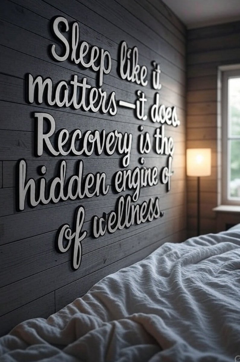 Sleep like it matters—it does. Recovery is the hidden engine of wellness.