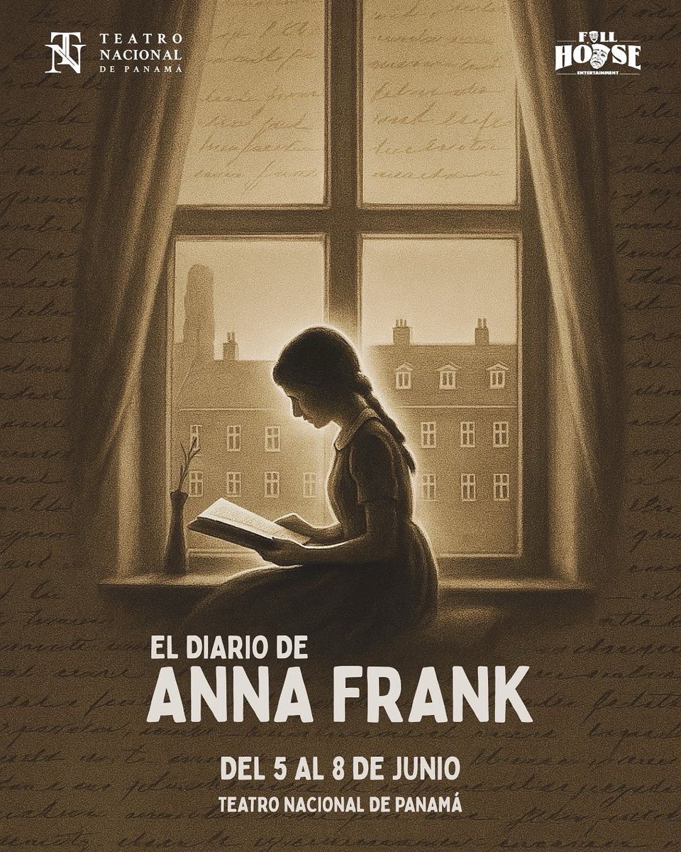 1/4 Del 5 al 8 de junio, el escenario del Teatro Nacional de Panamá revive uno de los testimonios más conmovedores del siglo XX: El Diario de Anna Frank.