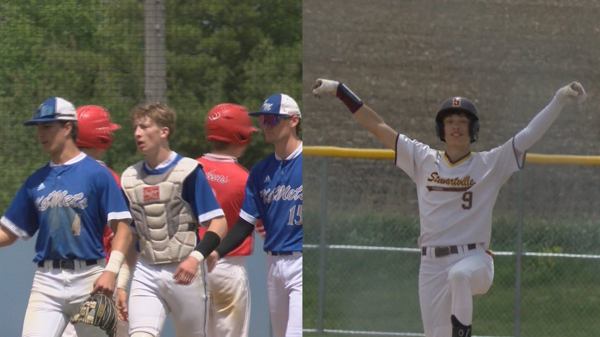 Nathan Hawkins (@nathanhawk1ns) on Twitter photo The Section 1AAA Baseball Tournament is underway⚾️
Kasson-Mantorville (<a href="/KoMetBaseball/">KoMets Baseball</a>) & Stewartville (<a href="/stewiebaseball/">Stewartville Baseball</a>) came away with wins in the opening round on Saturday.
Highlights + updated bracket: kttc.com/2025/05/25/kas… The Section 1AAA Baseball Tournament is underway⚾️
Kasson-Mantorville (<a href="/KoMetBaseball/">KoMets Baseball</a>) & Stewartville (<a href="/stewiebaseball/">Stewartville Baseball</a>) came away with wins in the opening round on Saturday.
Highlights + updated bracket: kttc.com/2025/05/25/kas…