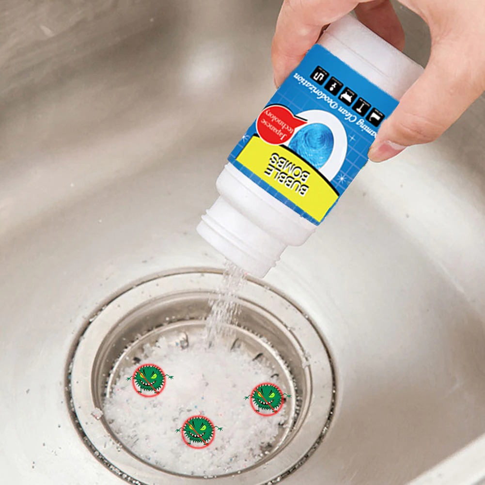 UnicunShop's tweet image. Say goodbye 👋 to clogged drains! Our Drainage Unclogging Powder does the dirty work so you don't have to.  💪 Get yours here and kiss smelly sink woes goodbye! unicun.com/product/draina…  #draincleaner #cleaninghacks #nomoreblockages 💨✨