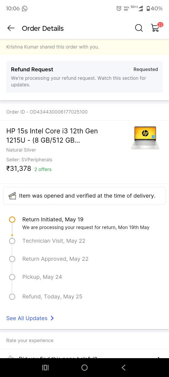 YashRaj2019835's tweet photo. Flipkart se mein isko liya hai abhi tak iska problem khtm nhi hua aur technician bhi aaya wo chake bhi kar ke gaya hai abhi nhi very bad service for Flipkart @Flipkart @flipkartsupport @HPIndia @DRDO_India @x https://t.co/wnkneBtZss